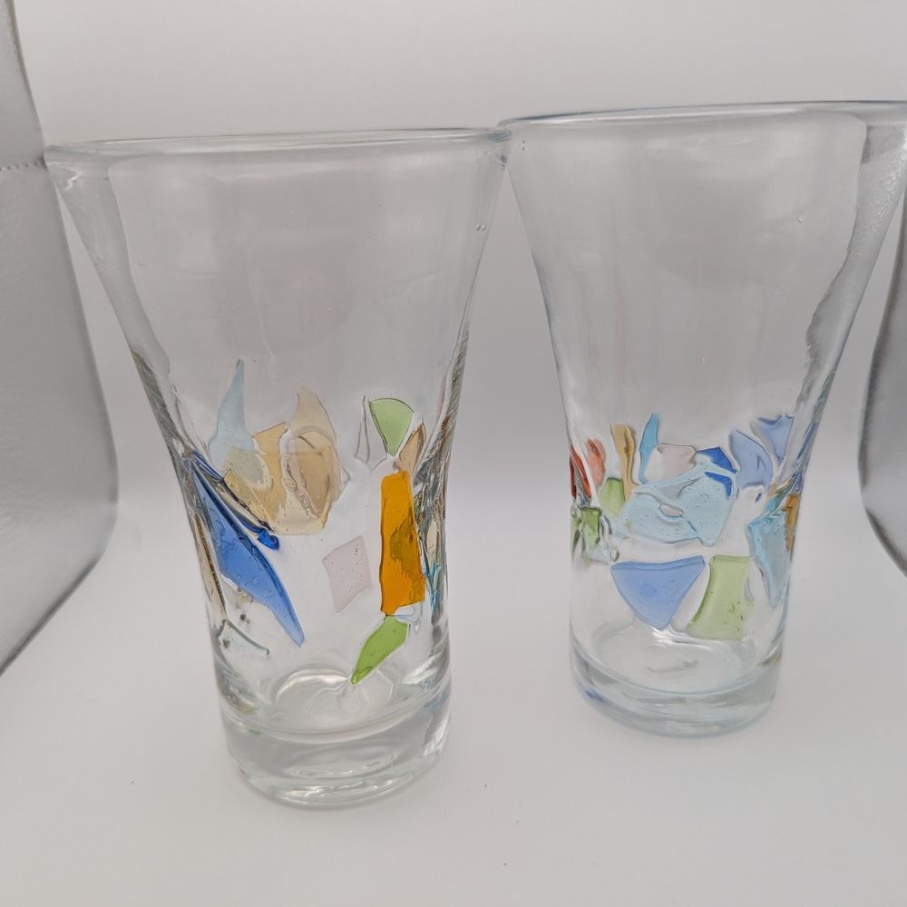 Global AMICI Colorful Glass Mosaic Tumblers (Set Of 2) - Picture 5 of 9